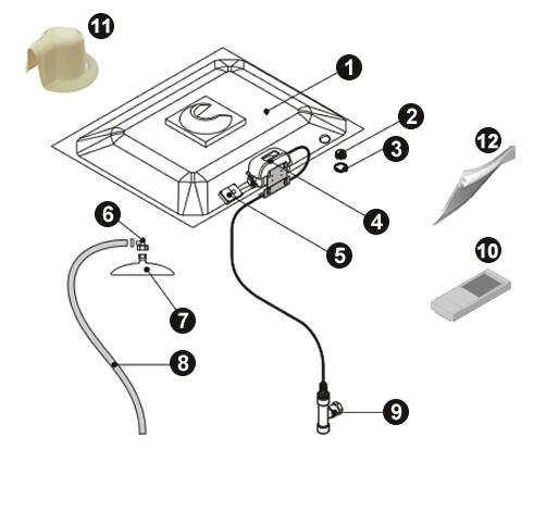 NOVELLINI exploded view TETTUCCIO PRED. SOFFIONE-SAUNA