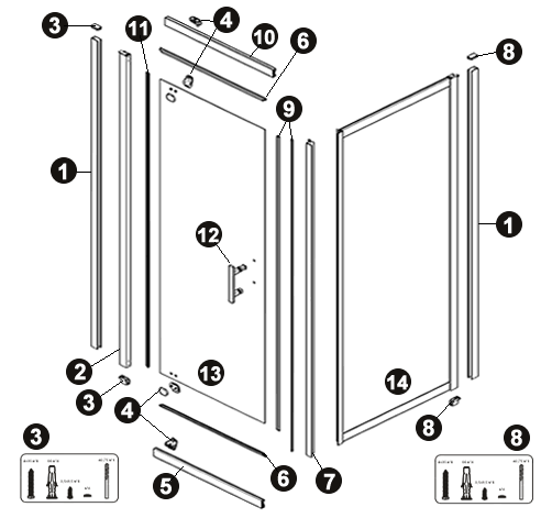 Vue éclatée NOVELLINI GX 11 BOXGF