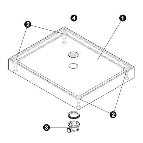 NOVELLINI exploded view PIATTO H=CM.15