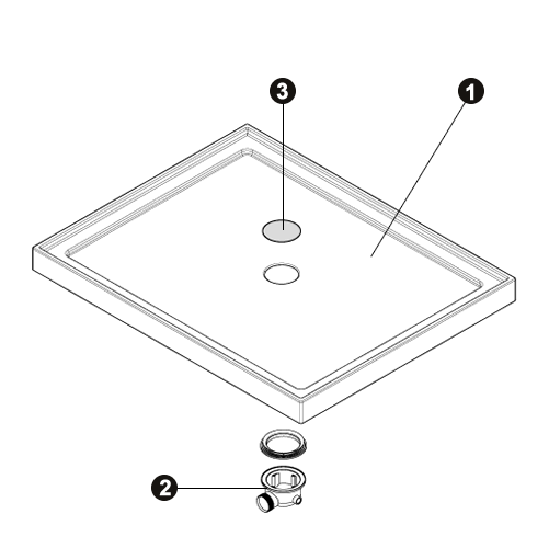 NOVELLINI exploded view PIATTO H=CM.8