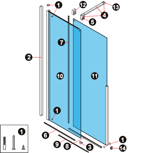 NOVELLINI exploded view H STYLE