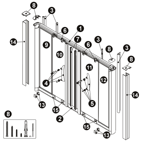 NOVELLINI exploded view KING 2AV