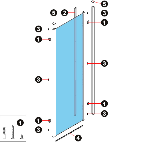 NOVELLINI exploded view KUADRA 2.0 F
