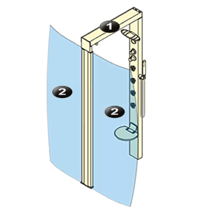 NOVELLINI exploded view LIFE 1