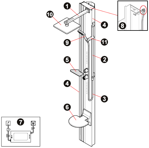 NOVELLINI exploded view LINE 1