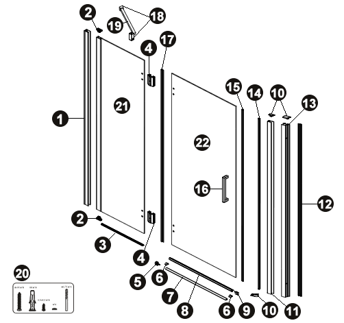 NOVELLINI exploded view LOUVRE G