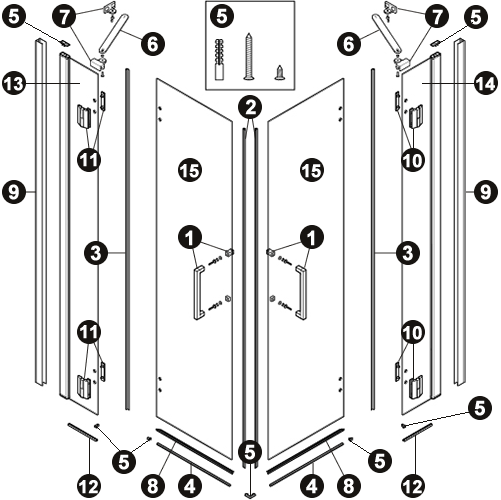 NOVELLINI exploded view LOUVRE N A