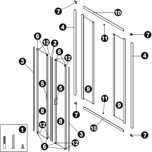 NOVELLINI exploded view LUNES 2.0 2A