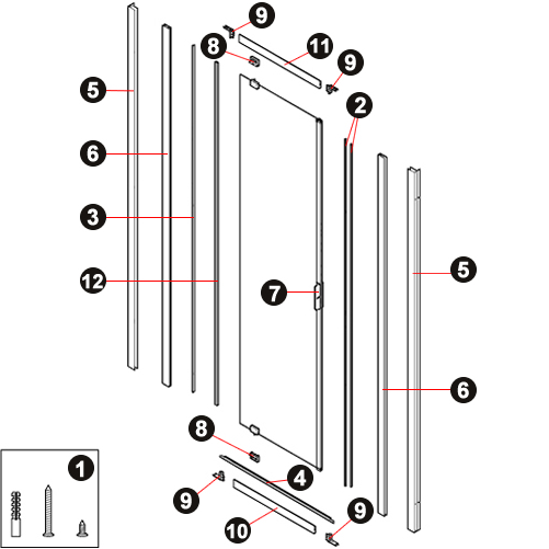 NOVELLINI exploded view LUNES 2.0 G