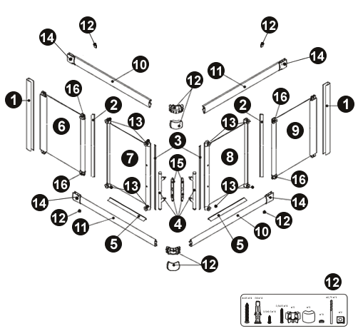 NOVELLINI exploded view LUNES A
