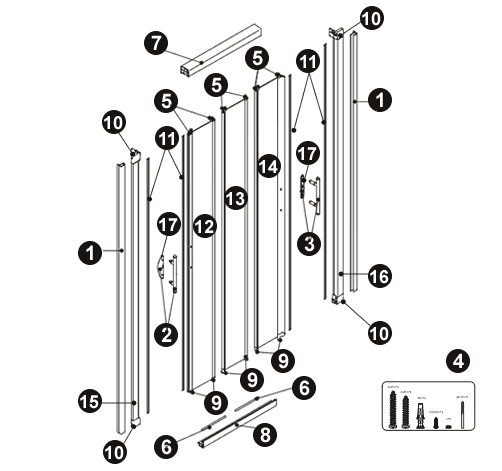 NOVELLINI exploded view LUNES P