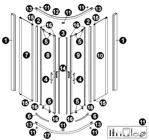 NOVELLINI exploded view LUNES R