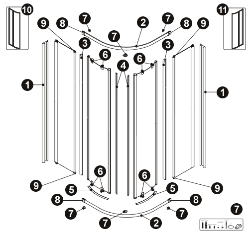 NOVELLINI exploded view MEDIA 2008 R90 BOXSX