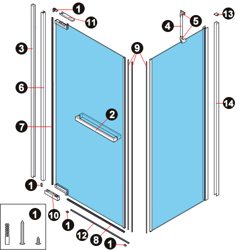 NOVELLINI exploded view N180 GF