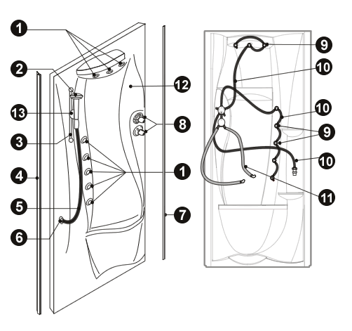 NOVELLINI exploded view NEW HOLIDAY 05-06 100X70 LATO SXS