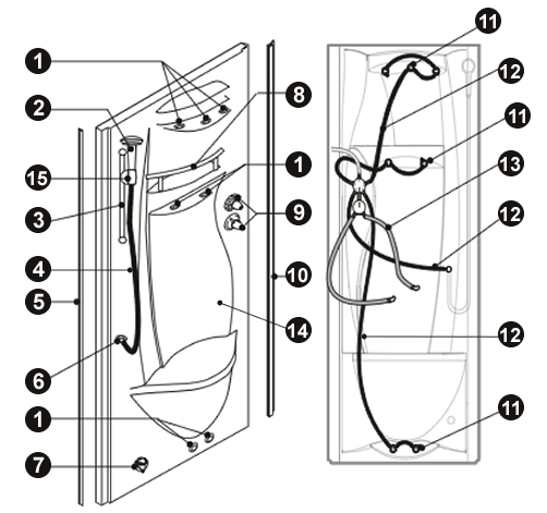 Vista esplosa NOVELLINI NEW HOLIDAY 05-06 A80 LATO SX