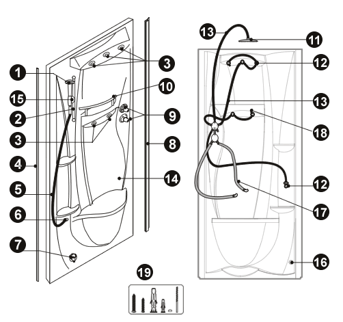 NOVELLINI exploded view NEW HOLIDAY 07-08 S100 LATOSX