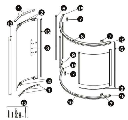 NOVELLINI exploded view NEW HOLIDAY 2007-08 R115SX BOX