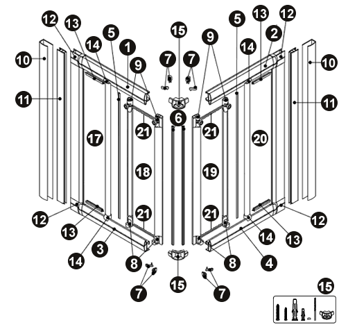 NOVELLINI exploded view CIRCOLARE