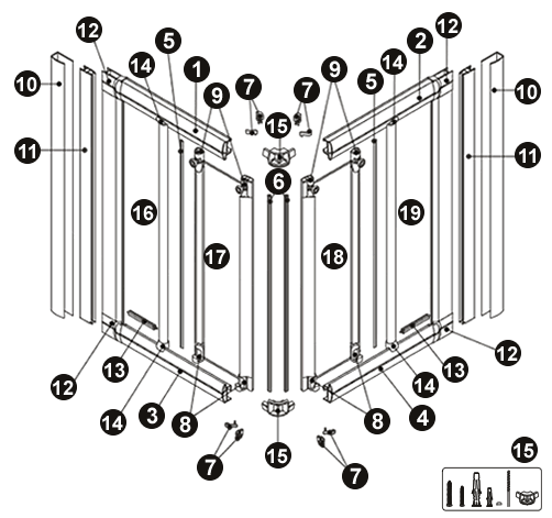 NOVELLINI exploded view PUNTO