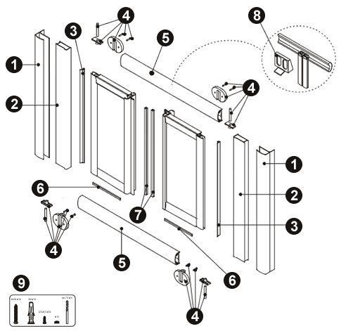 NOVELLINI exploded view CIRCOLARE