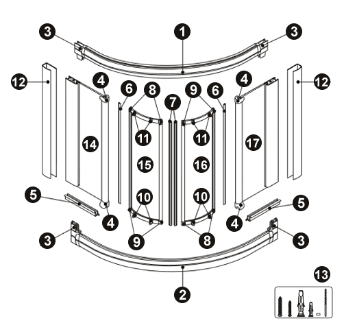 NOVELLINI exploded view NEW STAR R