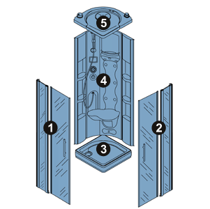 NOVELLINI exploded view OCEANIA 80