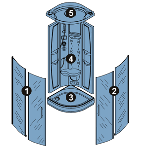NOVELLINI exploded view OCEANIA 90