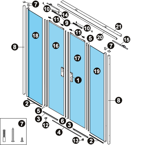 NOVELLINI exploded view OPERA 2A