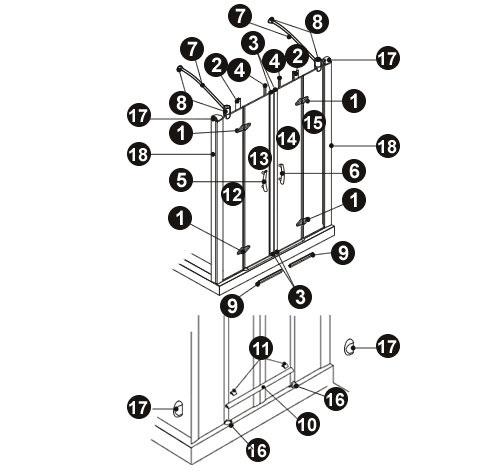 NOVELLINI exploded view PRESTIGE 22A