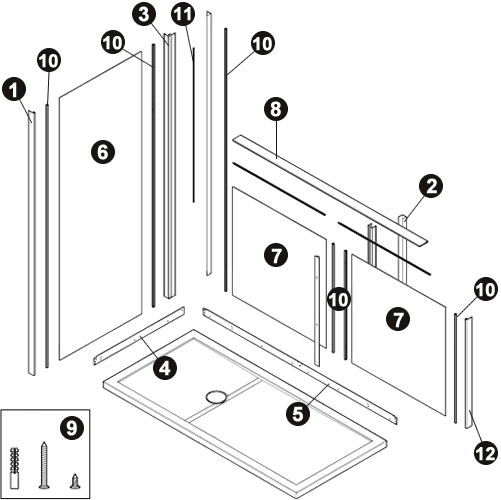 NOVELLINI exploded view REV ANG ALTO BASSO