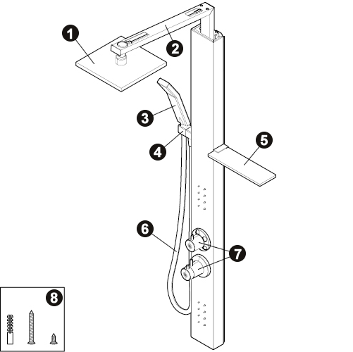 NOVELLINI exploded view REVIF PLUS