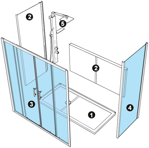 NOVELLINI exploded view REVOLUTION