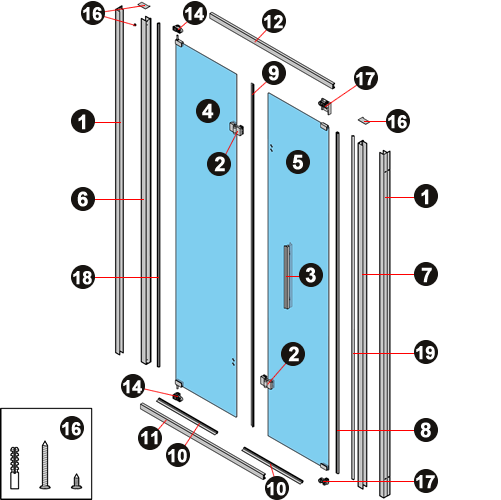 NOVELLINI exploded view RIGA S