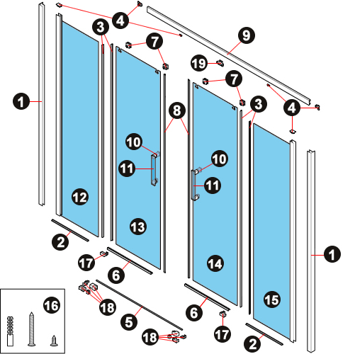 NOVELLINI exploded view RR 2A