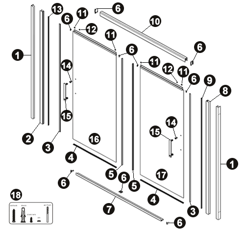 NOVELLINI exploded view RR 2MV