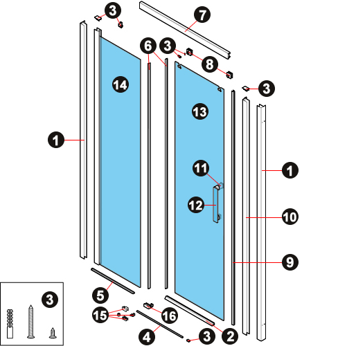NOVELLINI exploded view RR 2P