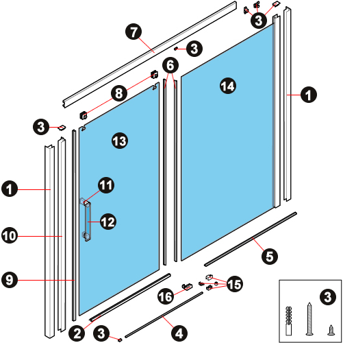NOVELLINI exploded view RR 2PV