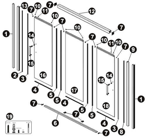 NOVELLINI exploded view RR 3P