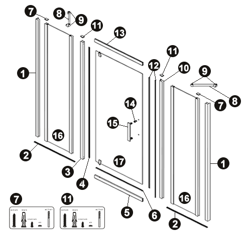 NOVELLINI exploded view RR G2F
