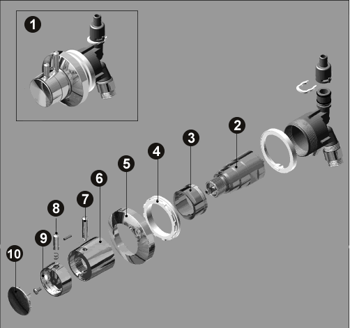 NOVELLINI exploded view RUBINET-NHOL07NOIDROT