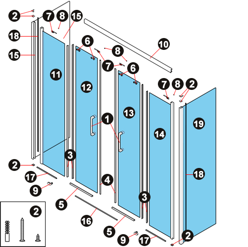 NOVELLINI exploded view SDANG-BOX