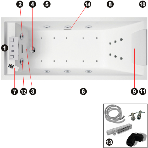 NOVELLINI-Explosionszeichnung SENSE DYNAMIC PLUS