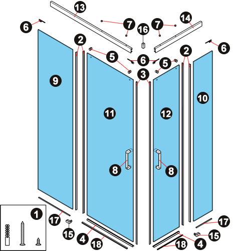 NOVELLINI-Explosionszeichnung SKILL BOX