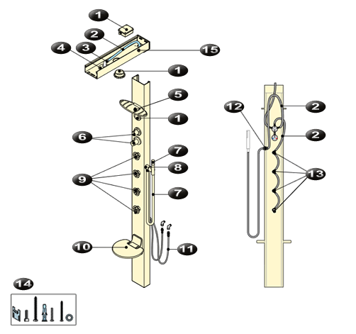 NOVELLINI exploded view SOUL 1