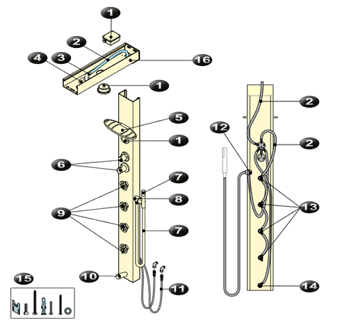 NOVELLINI exploded view SOUL 2
