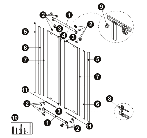 NOVELLINI exploded view STAR B NEW