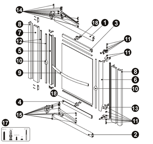 NOVELLINI exploded view ST1OS