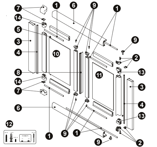 NOVELLINI exploded view ST1PPSS