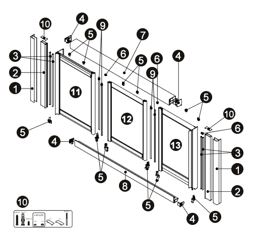 NOVELLINI exploded view STAR 2.0 3P